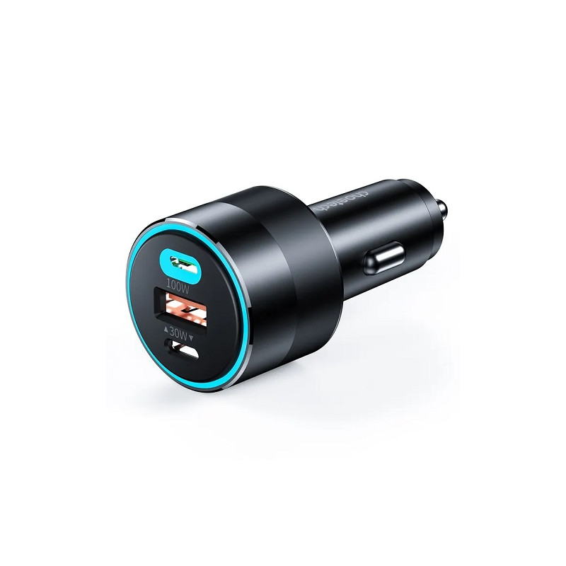 Kroviklis CHOETECH 2xUSB-C, USB-A: 12-24V, 130W, QC3.0, PD3.0, PPS