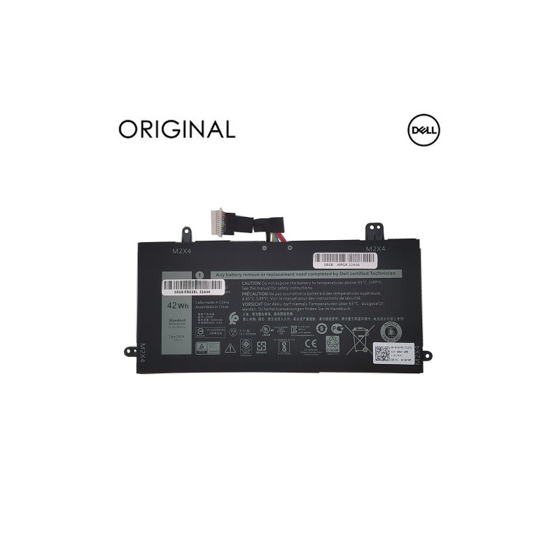 Nešiojamo kompiuterio baterija DELL J0PGR, 42Wh, 5250mAh, Original