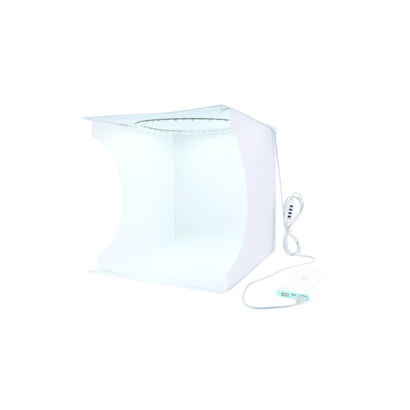 Fotografavimo dėžė su LED apšvietimu, 31x31x32cm