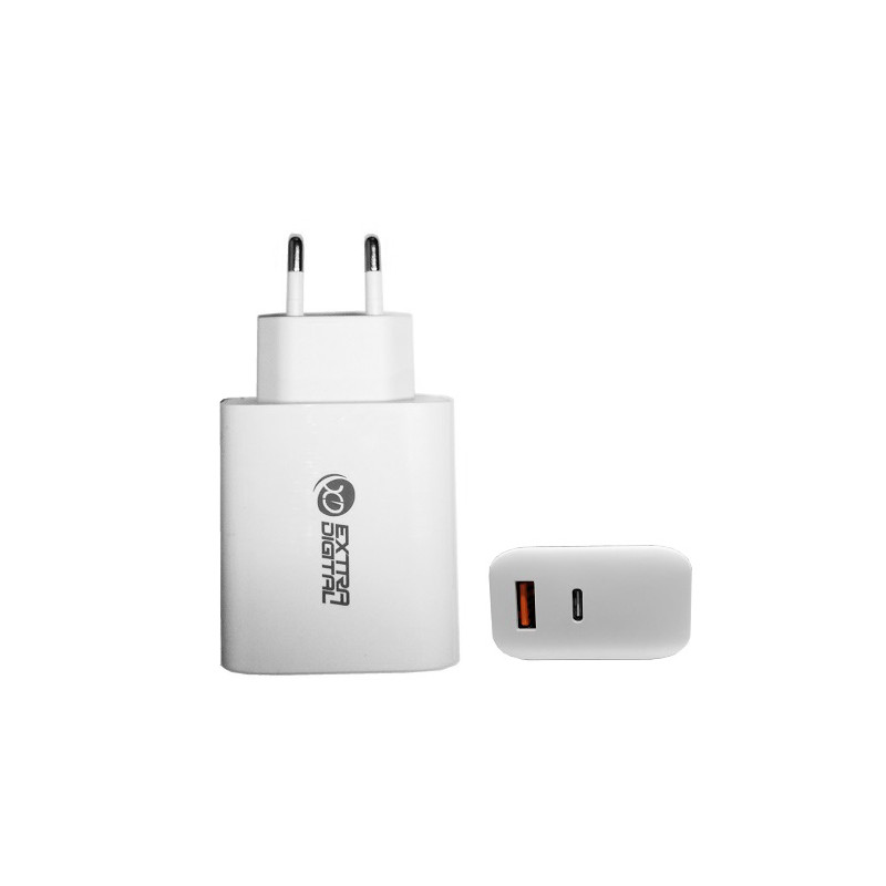 Kroviklis GaN USB Type-C, USB Type-A: 65W, PPS