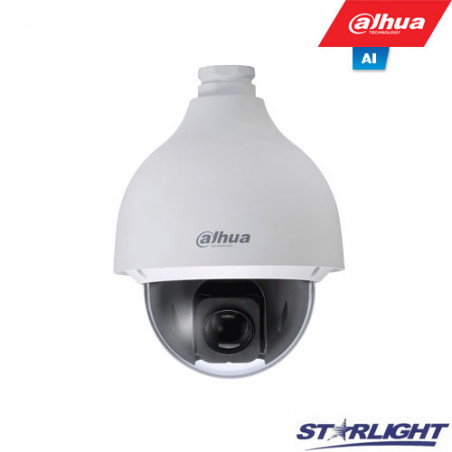 IP valdoma stebėjimo kamera SD50432XA-HNR. AI, 4MP STARLIGHT. 32x., SMD Plus, H.265, Auto-tracking.