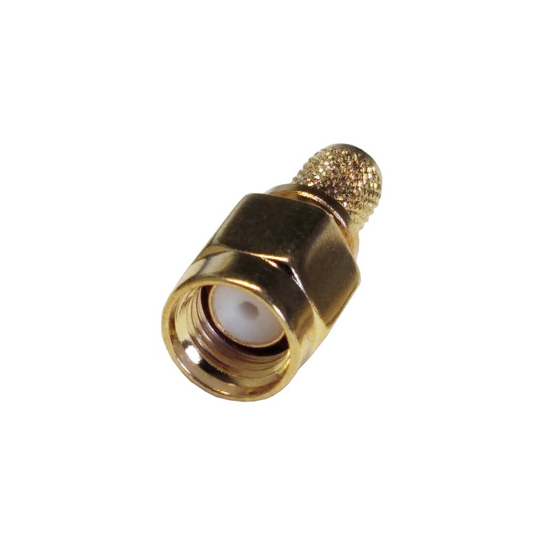 RPSMA-male užspaudžiama jungtis RG58 kabeliui