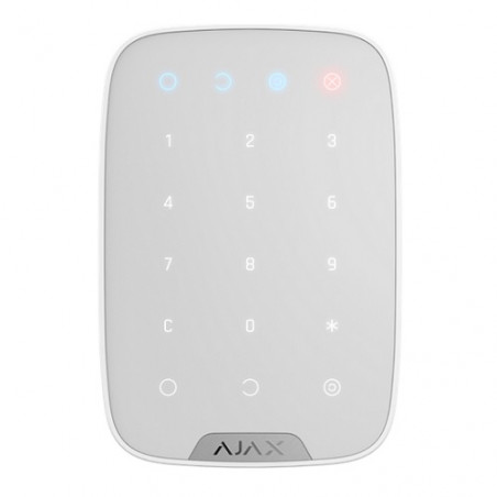 AJAX KeyPad Plus belaidė valdymo klaviatūra (balta)