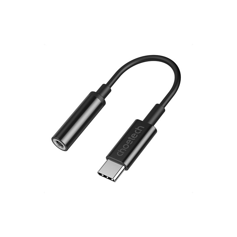 Adapteris CHOETECH USB Type-C (M) - ausinių jungtis 3.5mm (F)