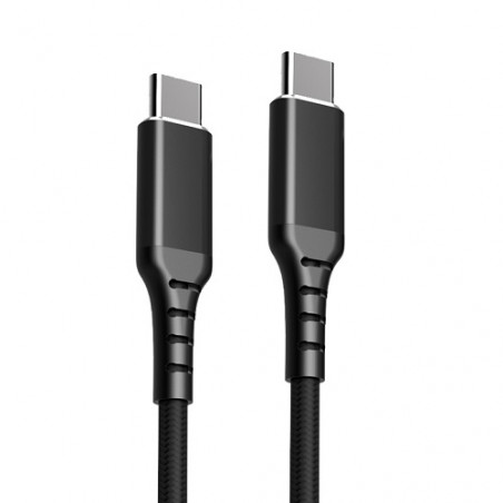 Kabelis USB-C - USB-C, PD60W (juodas, 3m)