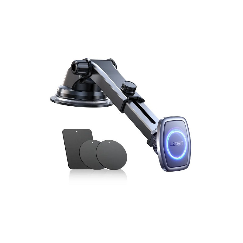 Magnetinis telefono laikiklis automobiliui LISEN tvirtinamas prie prietaisų skydelio