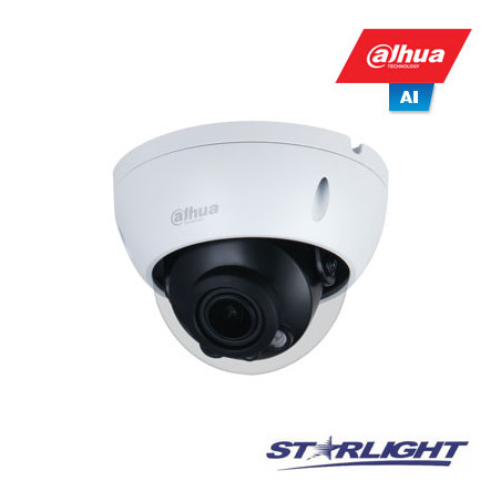 IP kamera AI 5M 2K Kupol. STARLIGHT su LXIR 40m 5MP(2592x1944) 20fps, 2.7mm 13.5mm,H.265+,IK10