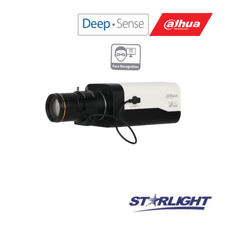 Veido atpažinimo AI IP kam. STARLIGHT 2MP BOX tipo, 1/1.9" 50fps, WDR, AWB / AGC/ H.265