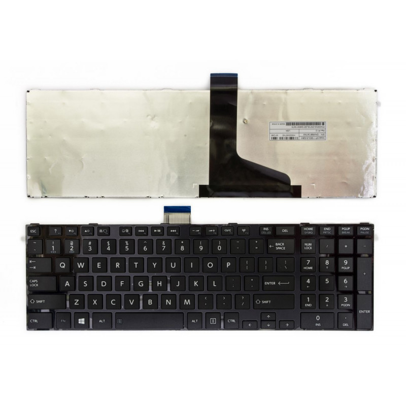 Klaviatūra TOSHIBA Satellite: C850, C855, C870, C875, L850, L855, L870, L875, L950, L955