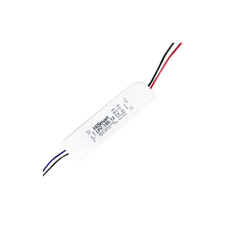 Maitinimo šaltinis 12V, 8.5A, 100W, IP67