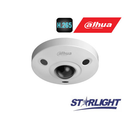 FishEye 360 4K IP kam.12MP(4000x3000) STARLIGHT STARVIS sensor. 25fps, H.265, IR, IP67, IK10, PoE