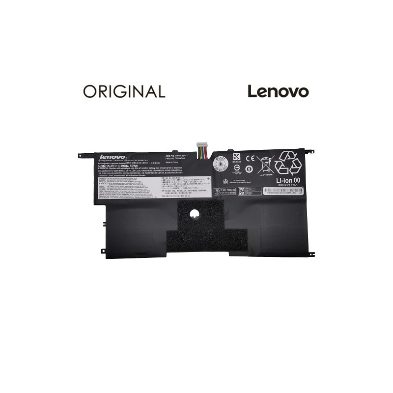 Nešiojamo kompiuterio baterija LENOVO 00HW003, 3180mAh, Original