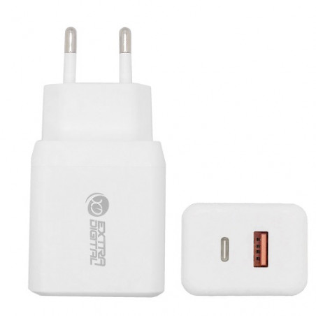 Kroviklis USB Type-C, USB Type-A: 35W, PPS