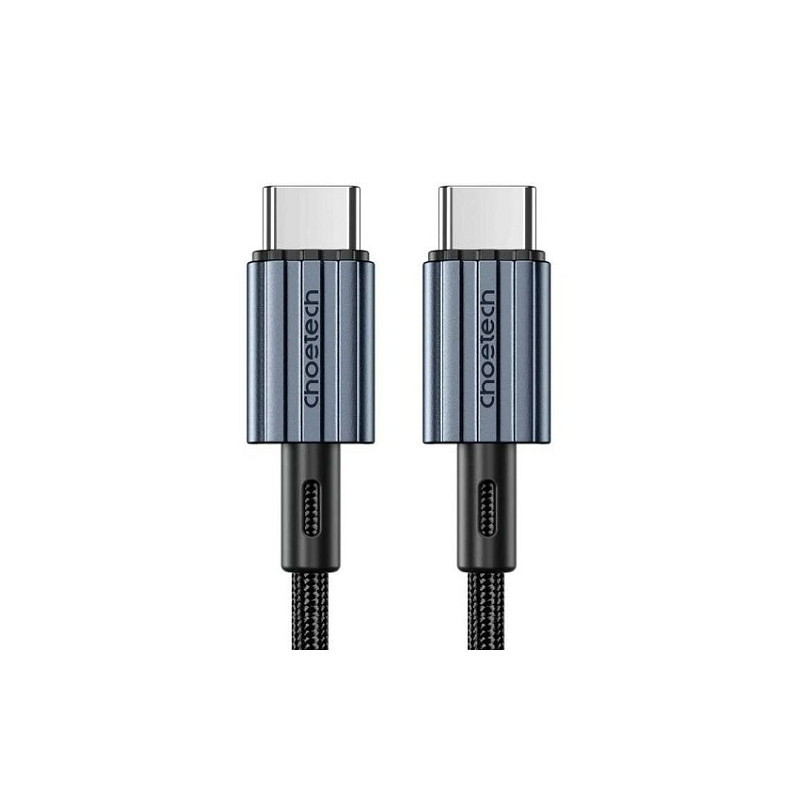 Kabelis CHOETECH Type-C - Type-C, PD60W, juodas, 1.2m