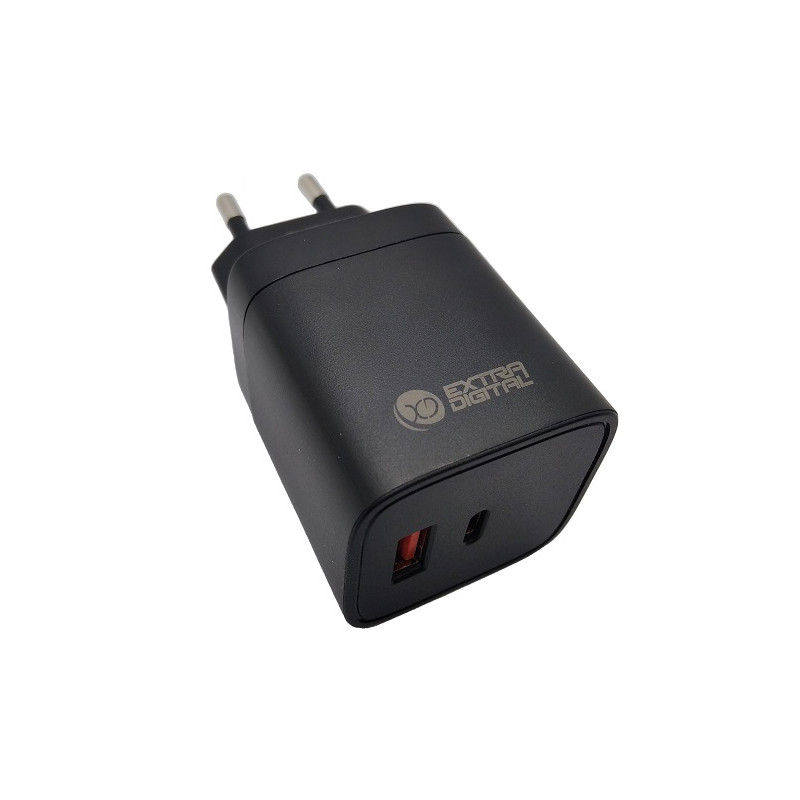 Kroviklis GaN USB Type-C, USB Type-A: 45W, PPS