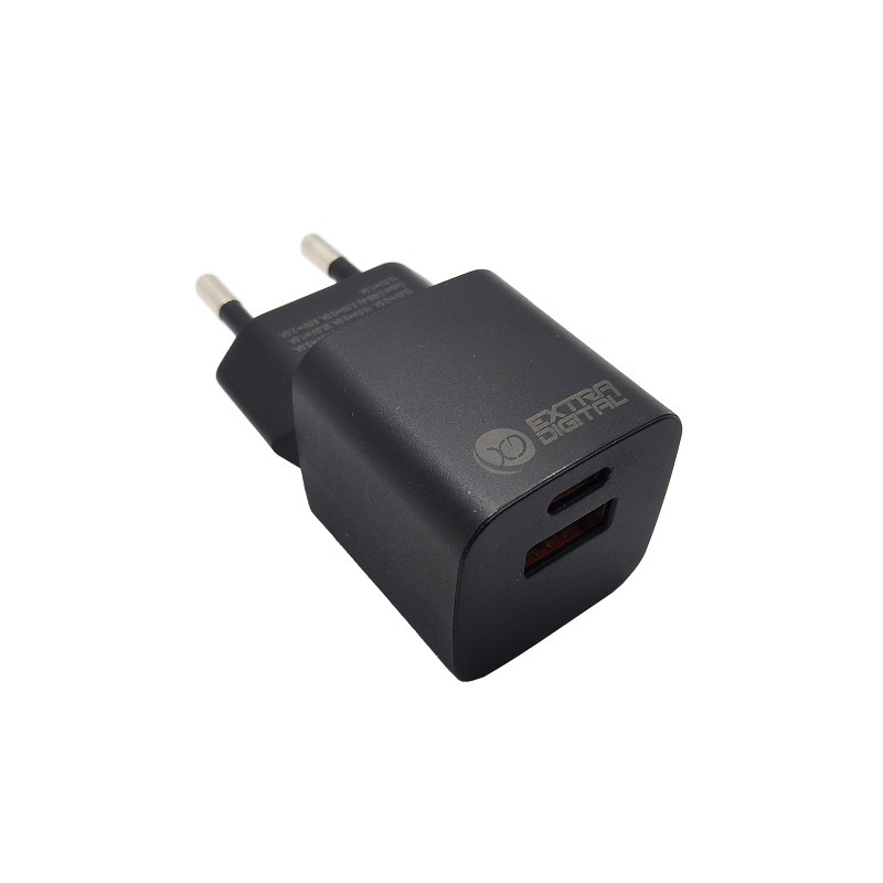 Kroviklis GaN USB Type-C, USB Type-A: 30W, PPS