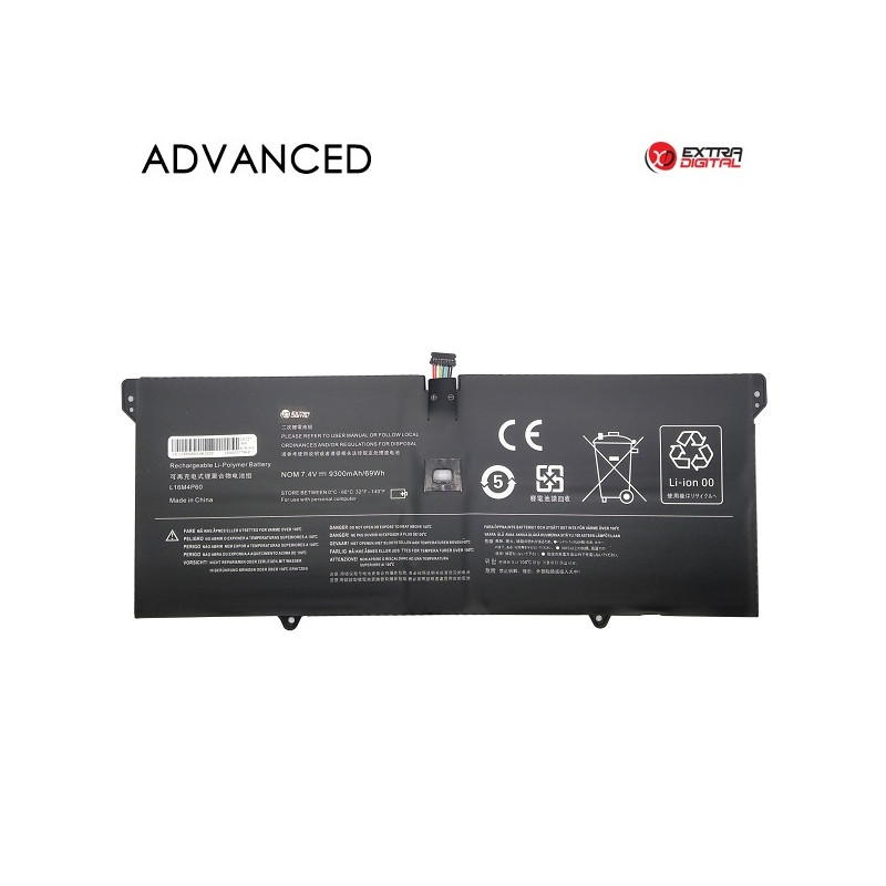 Nešiojamo kompiuterio baterija LENOVO L16M4P60, 9300mAh, Extra Digital Advanced