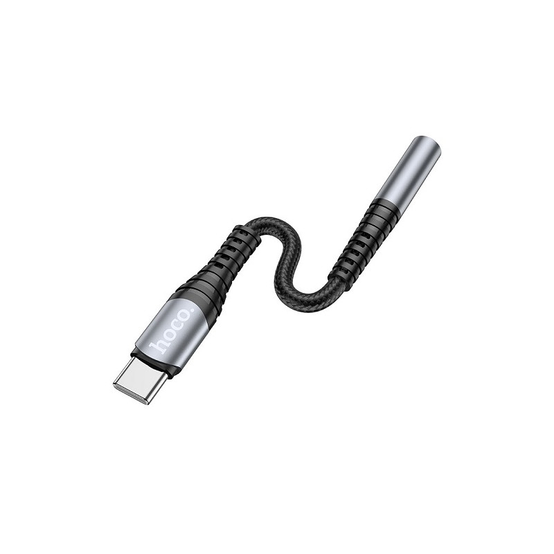 Adapteris HOCO USB Type-C (M) - ausinių jungtis 3.5mm (F)