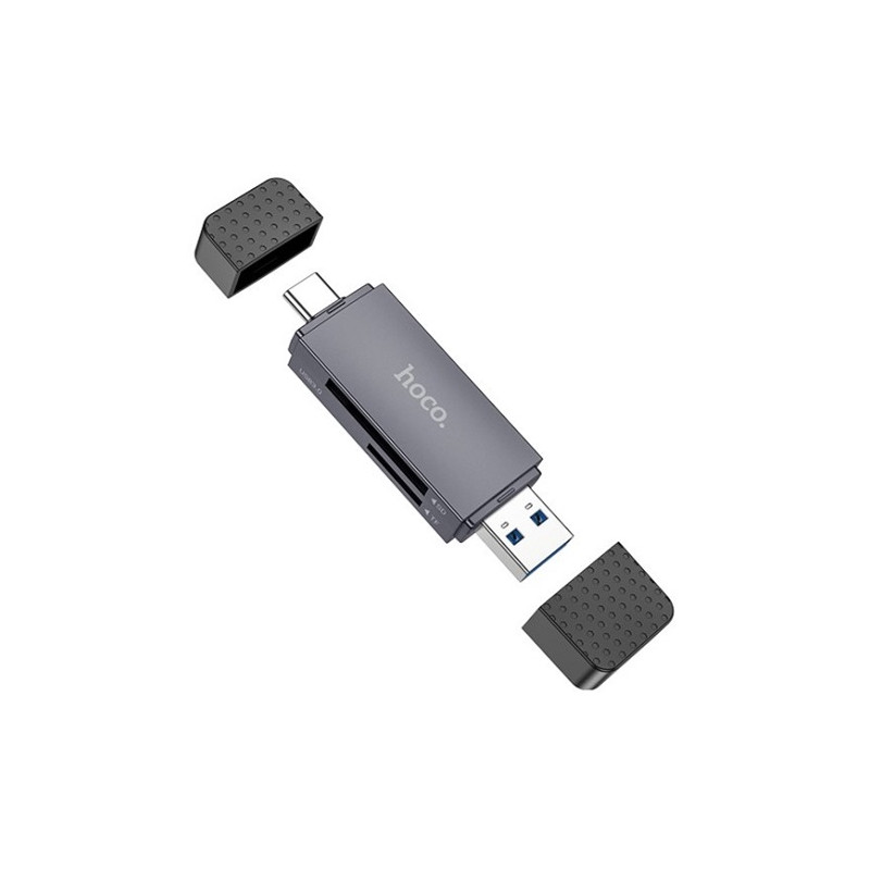 Atminties kortelių skaitytuvas HOCO HB45: SD, TF, USB-A, USB-C