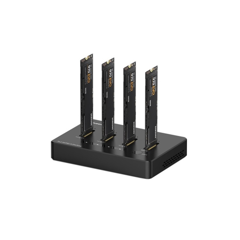 Premium Docking Station 4x M.2 NVME SSD, iki 10Gbps/SSD