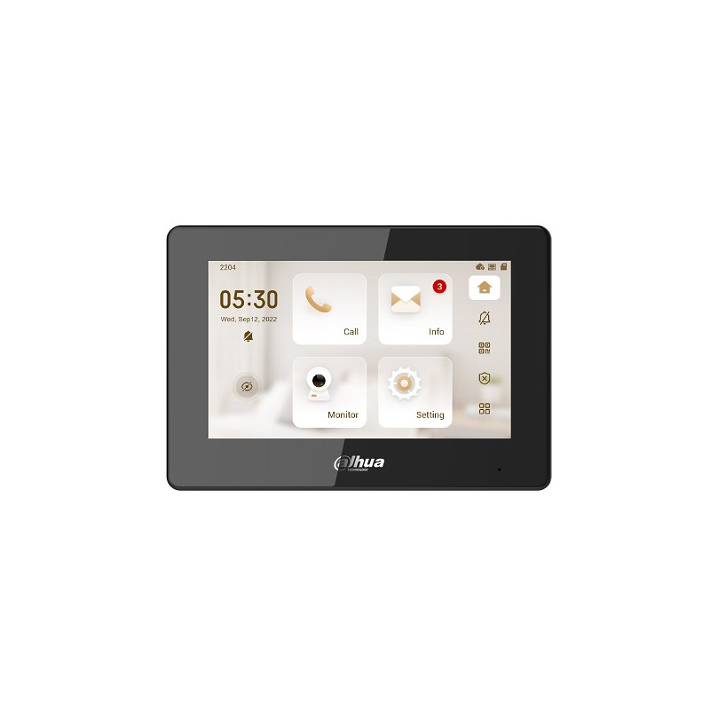 IP domofono monitorius 7 col. 1024x600,Micro SD kortelės prievadas,PoE(802.3af), SIP