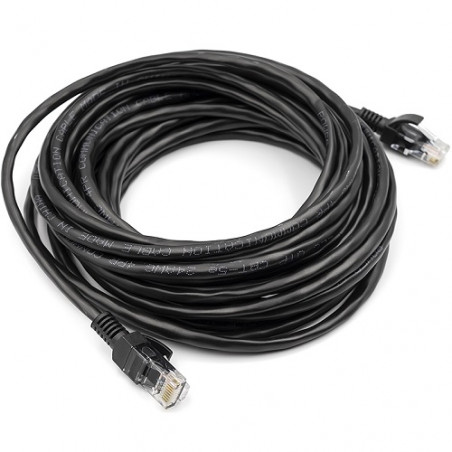 Kabelis Cat5E UTP, 7.5m, juodas