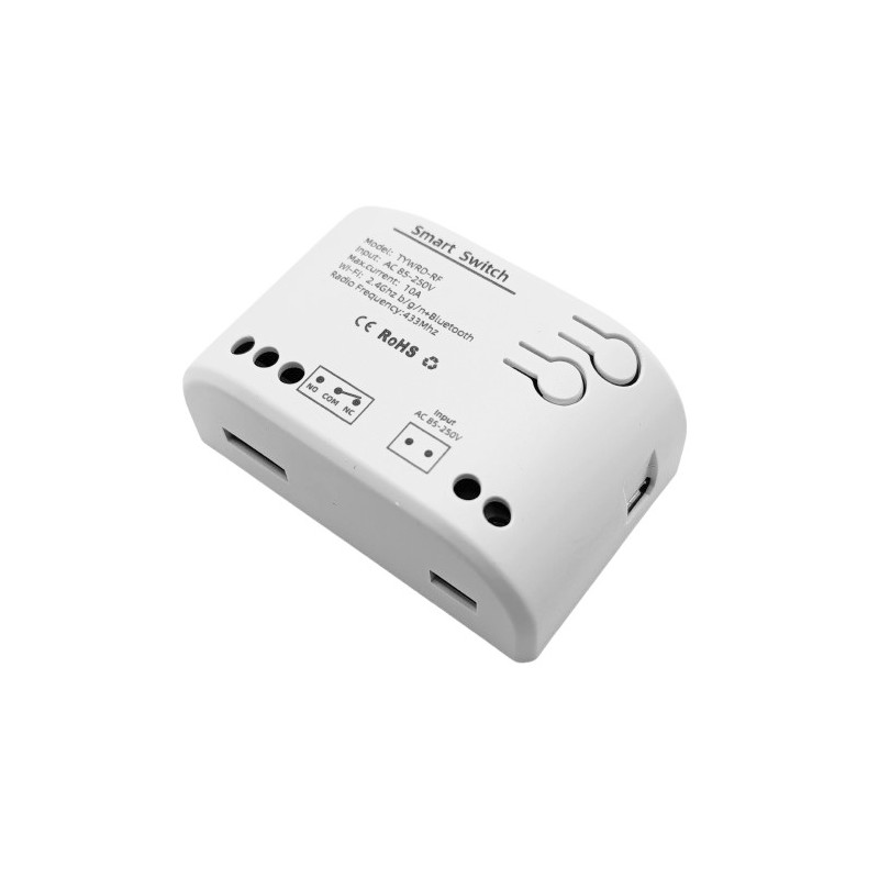 TUYA išmanusis 1 kanalo jungiklis, Wi-Fi, RF, 10A, AC 85-250V