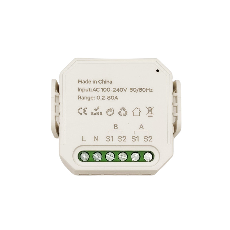 Išmanus energijos matuoklis, 2P, 80A, Wi-Fi, Tuya