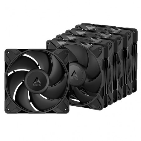 ARCTIC P14 PRO PWM PST korpuso ventiliatoriai x5, 4-pin, 140mm, juodi