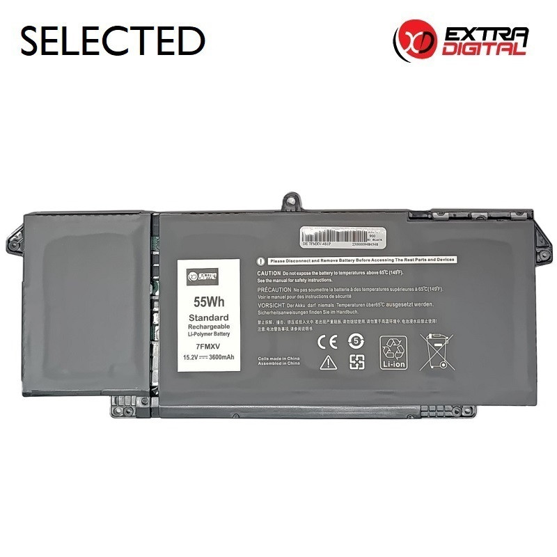 Nešiojamo kompiuterio baterija DELL 7FMXV, 3600mAh, Extra Digital Selected