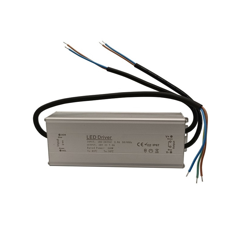 Maitinimo šaltinis 28V 7A, IP67, tinkamas Husqvarna