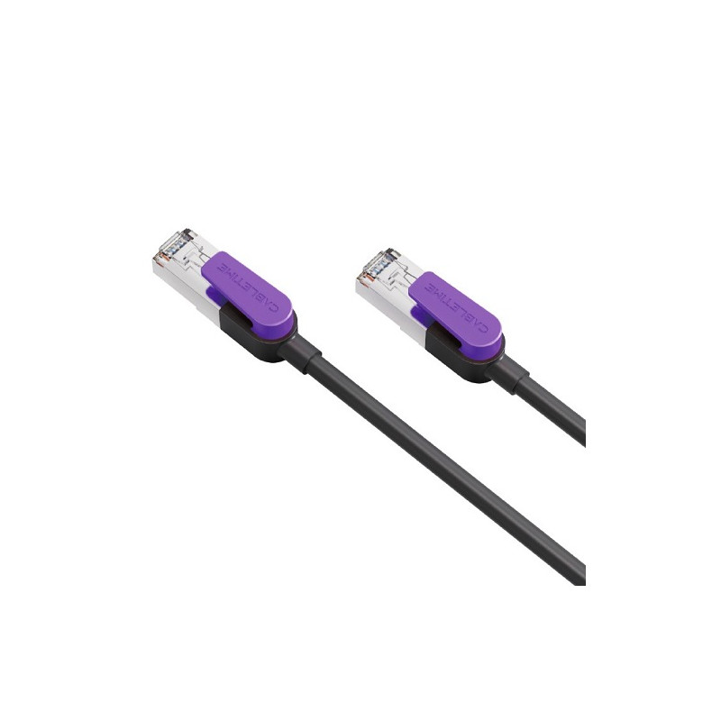 Kabelis Cat8 S/STP, 3m, juodas