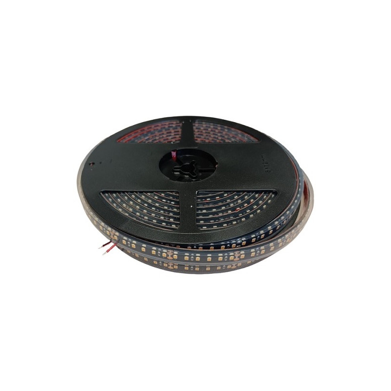 LED juostelė 10m, 120 LED/m, SMD 2835, 24V, 9.6W/m, hermetiška IP68