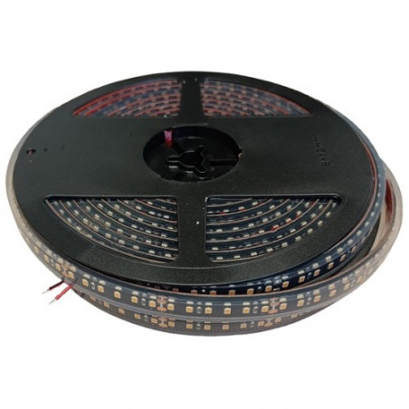 LED juostelė 10m, 120 LED/m, SMD 2835, 24V, 9.6W/m, hermetiška IP68