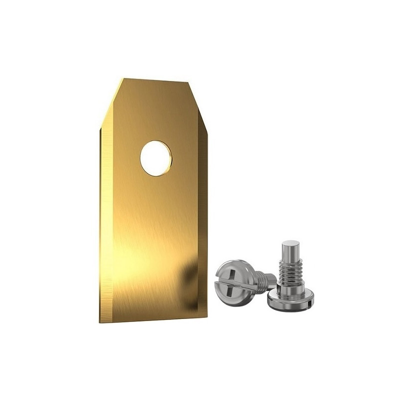 Automatinės vejapjovės peiliukai, 35x18x0.75 mm, padengti titanu, 30vnt.
