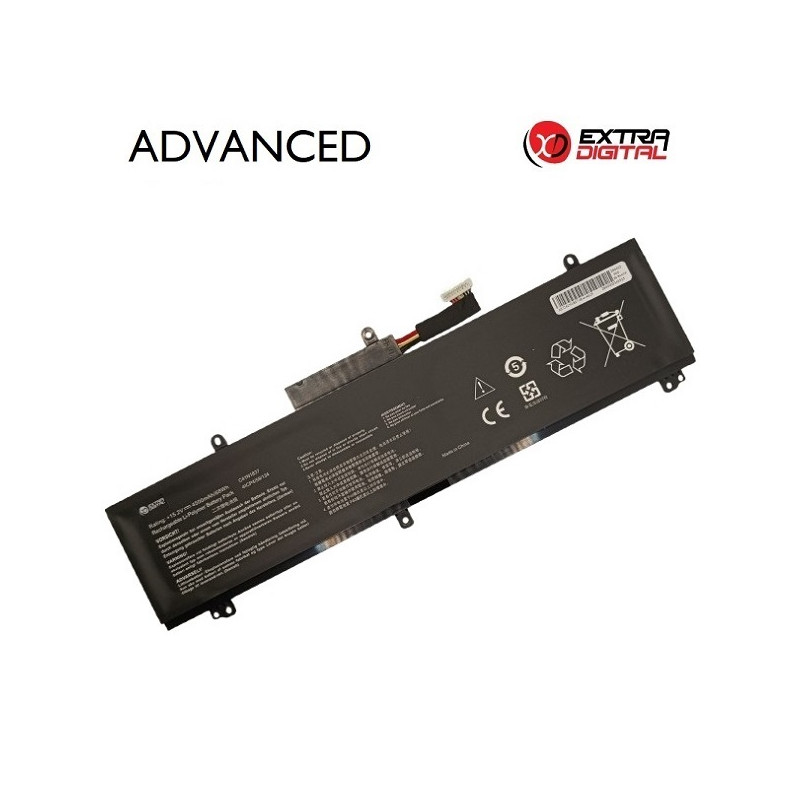 Nešiojamo kompiuterio baterija ASUS C41N1837, 4500mAh, Extra Digital Advanced