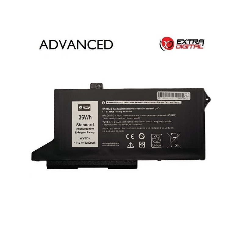 Nešiojamo kompiuterio baterija DELL WY9DX, 3200mAh, Extra Digital Advanced