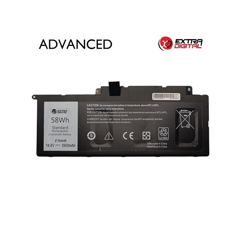 Nešiojamojo kompiuterio baterija, DELL F7HVR, 3900mAh, Extra Digital Advanced