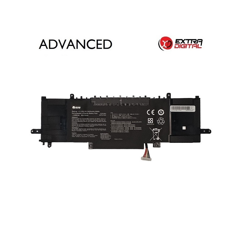 Nešiojamo kompiuterio baterija ASUS C31N1841, 3400mAh, Extra Digital Advanced
