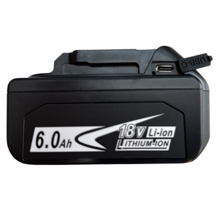Akumuliatorius skirtas įrankiams MAKITA BL1860B, 18V, 6Ah, Li-ion, USB Type-C