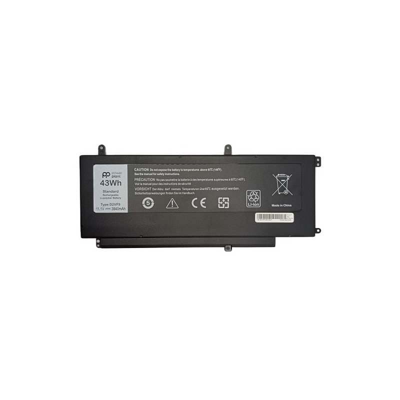 Nešiojamo kompiuterio baterija DELL D2VF9, 3840mAh, Power Plant