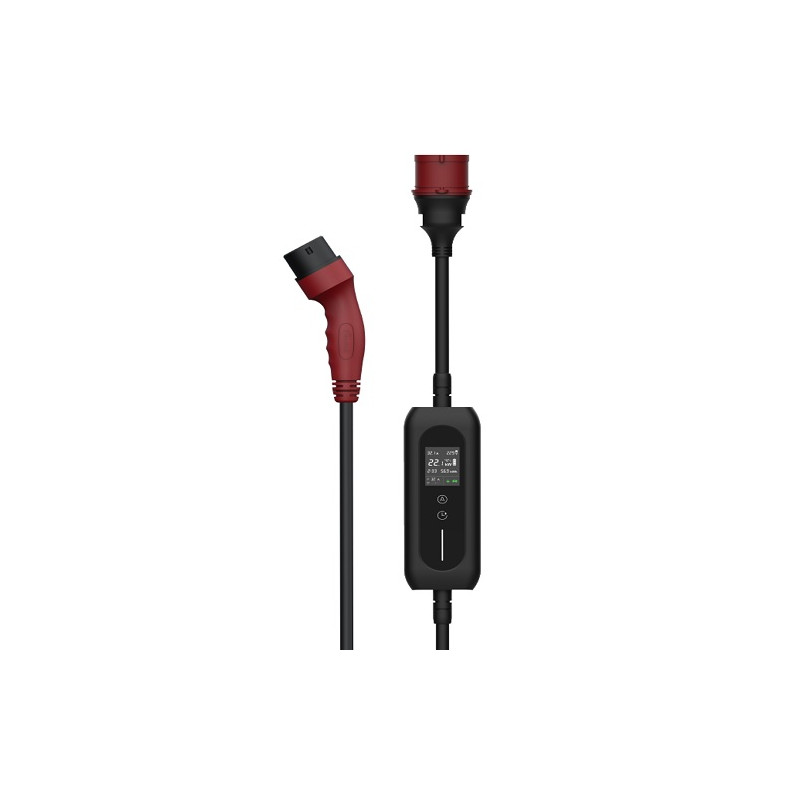 Elektromobilio nešiojamas įkroviklis Type 2 - CEE, 11kW, 6-16A, 3-fazis, 5m