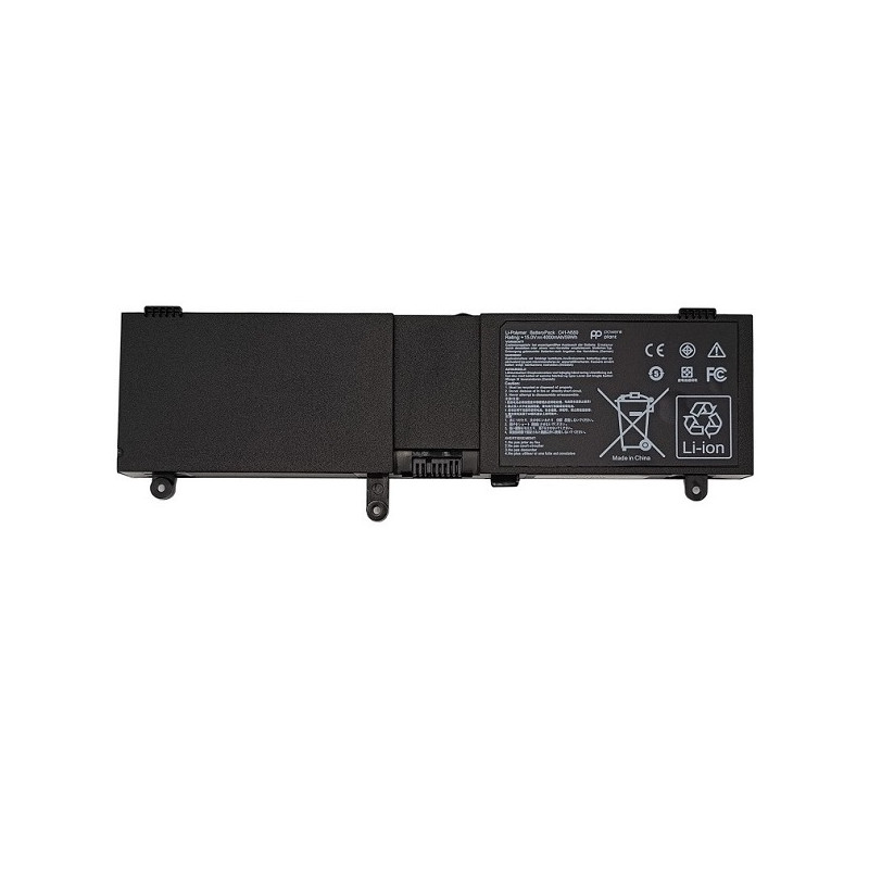 Nešiojamo kompiuterio baterija ASUS C41-N550, 59Wh, 4000mAh, Power Plant