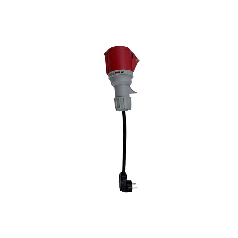 Elektromobilio įkroviklio adapteris CEE (Female) 11kW, 16A, 3-fazis - Schuko (230V), 3.5kW, 1-fazis